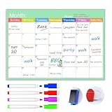 Skaaisont Whiteboard Calendar, Reusable A3 Monthly Planner Magnetic