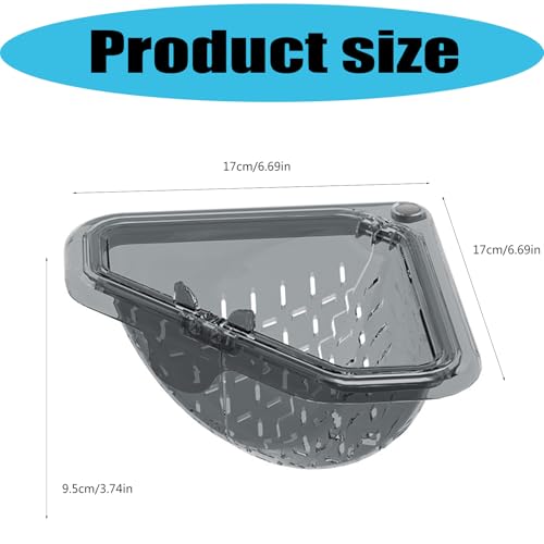 Colador triangular para esquina de fregadero miniatura 7