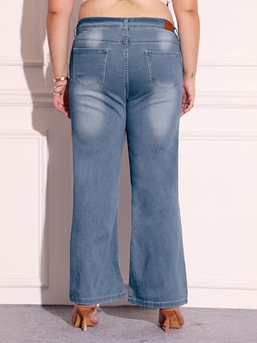 Image of Miss Chase A+ Women's Bootcut High Rise Regular Length Stretchable Denim Jeans
