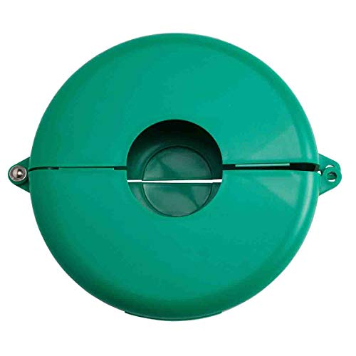 Brady Hinged Gate Valve Lockout, Green, for 6-1/2