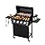 LOUAORIS 4 Burner Propane Gas Grill with Wheels, 40,000 BTU Output Outdoor BBQ Gas Grill with Side Tables for Backyard,Camping & Outdoor Cooking,Easy Assembly(Black)