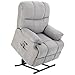 Produktbild HOMCOM Sessel mit Aufstehhilfe, Massagesessel, Verstellbarer Fernsehsessel Elektrischer Relaxsessel mit 8 Vibrationsmassagepunkte, USB-Schnittstelle, Fernbedienung, Samt, Grau