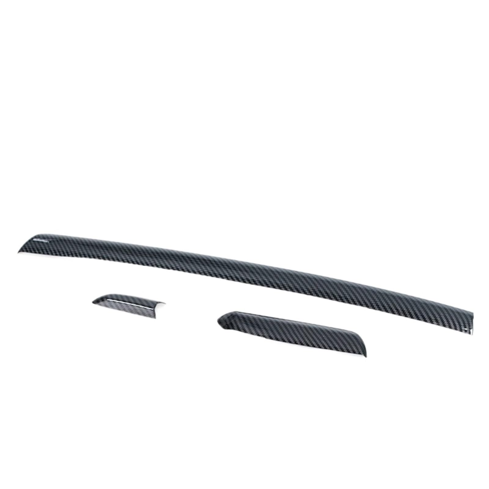 Hljnlvbn A-3Pieces Central Control Car Interior Sticker Car Lhd Center Console Door Panel Trim Abs For A3 For S3 For Rs3 2014-2018 Interior Moldings Cover Trims(A-3Pieces Central Control)