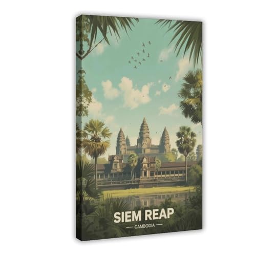 Affiche Angkor Wat Siem Reap | Décoration murale salon chambre 61x91cm