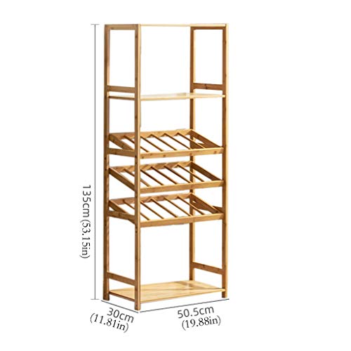 Soporte para botellas de vino tipo gabinete de madera miniatura 2