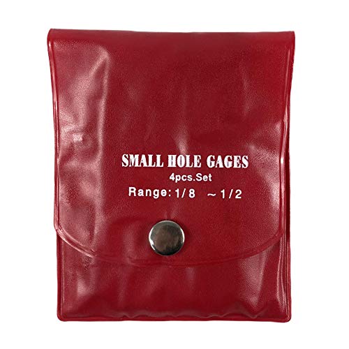 Qwork Small Hole Gauge Set Telescoping Full Round Bore Gauge, 4 Pcs #TOP5