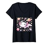 Photo Gallery donna astrolotl space axolotl tee - kawaii anime giapponese axolotl maglietta con collo a v Photo Gallery donna astrolotl space axolotl tee - kawaii anime giapponese axolotl maglietta con collo a v