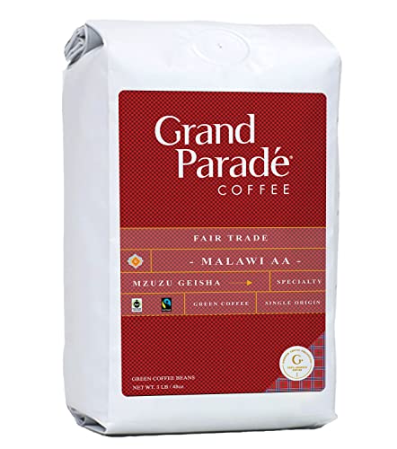 Grand Parade Coffee, 3 Lbs Malawi Geisha Unroasted Green Coffee Beans, Premiun Single Origin Specialty Arabica, Fair Trade
