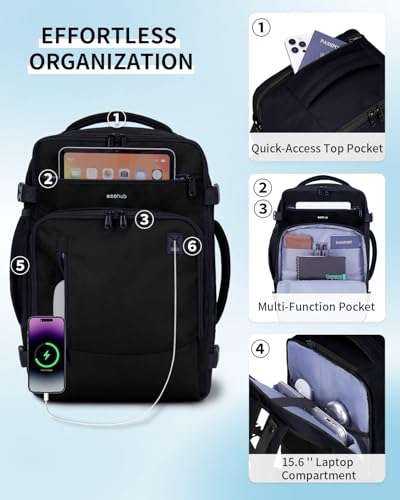Image of ECOHUB Travel Backpack Airline Approved Under Seat Personal Item Bag