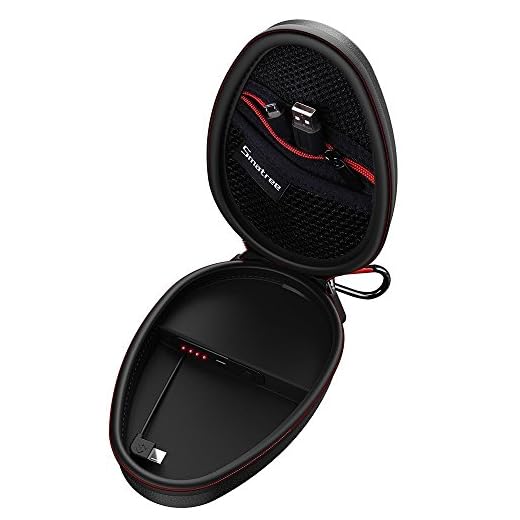 Smatree Laddningsfodral kompatibelt med Powerbeats 2/Powerbeats 3/Bose Soundsport trådlös hörlurar väska (hörlurar ingår inte)
