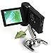 WDBBY 500X Mobile Digital Microscope 3 ''LCD 5MP HD Pliable USB Lithium Batterie 8 LED PC Loupe Caméra Outils