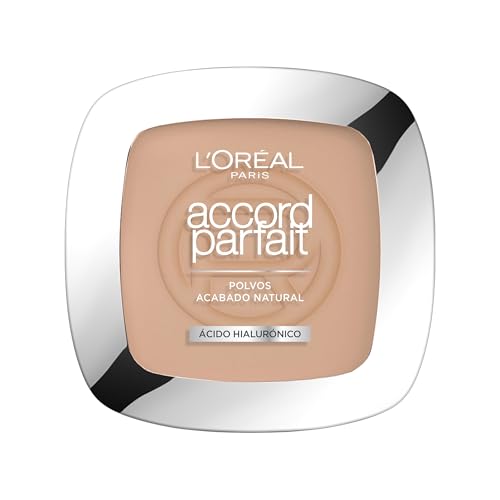 L'Oréal Paris - Poudre Fondante Perfectrice Bienfaisante - Enrichie en Pigments Minéraux & Acide Hyaluronique - Tous les Types de Peaux - Accord Parfait -...