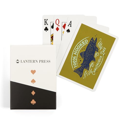 Juego de 52 Cartas Póker Lantern Press Chautauqua Lake