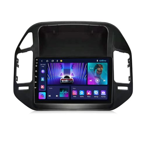 OAUSZC Android 12 Autoradio Estéreo para Mitsubishi Pajero 3 V70 V60 1999-2006 9 Radio De Coche Soporte GPS/BT/Wifi/4G/Carplay/Android Auto/Control del Volante+Cámara Trasera,M150cp/2+32g