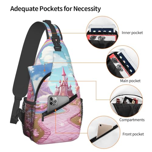 Mochila Sling Crossbody Negra de Uso Urbano miniatura 3