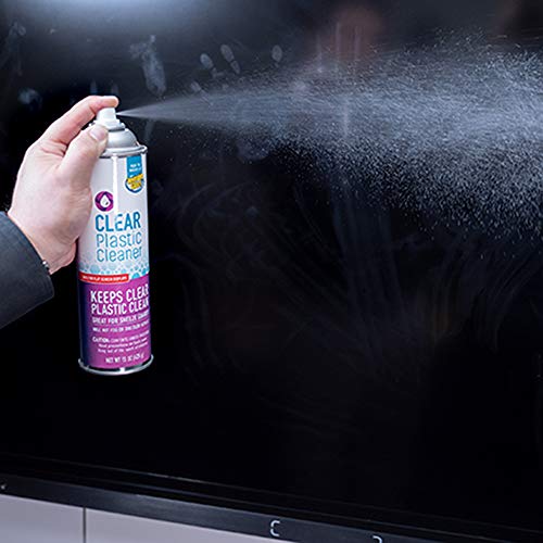 Image of Invisible Glass 91014-12PK Clear Plastic Cleaner - Cleans and Protects Plastic on Electronics, Appliances, Eyewear, Cars, Trucks, RVs, Boats & More, Helps Prevent Fog and Static - 19 oz (Pack of 12)