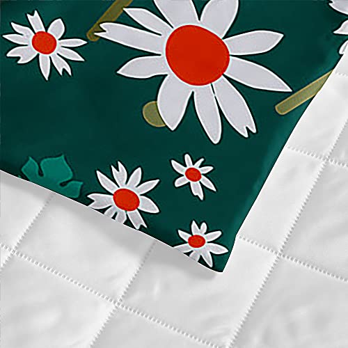 Cubrecama ligero verde lago para noches frescas de verano en familia 6