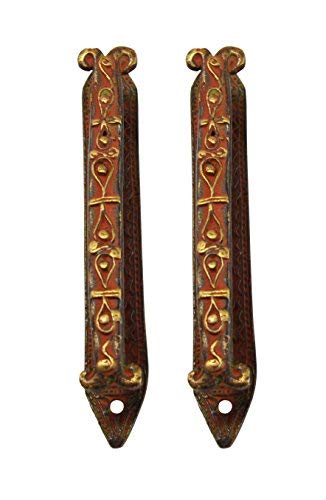 Superbe poignée de porte en laiton sculpté 14 cm Cover