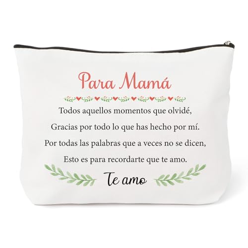 Regalo Dia de la Madre Bolsa de Maquillaje Regalo Madre Regalos Mama Regalos Cumpleaños Madres Originales para Mamas Primerizas Mama Postparto Embarazada Día de la Madres para Mamá Navidad