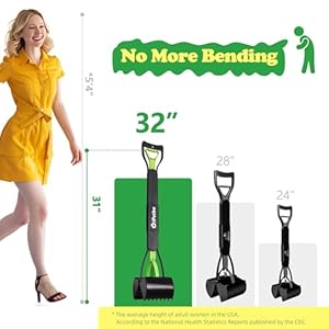 32 Xl Dog Pooper Scoopers with Dog Waste Bag Dispenser 4in1 No Bending Foldable Long Handle Portable Pet Poop Picker Upper Nonbreakable Durable Spring for Gravel Dirt Grass Cucciolini Doodles 32 xl dog pooper scoopers with dog waste bag dispenser 4 in 1 no bending foldable long handle portable pet poop picker upper non breakable durable spring for gravel dirt grass cucciolini doodles
