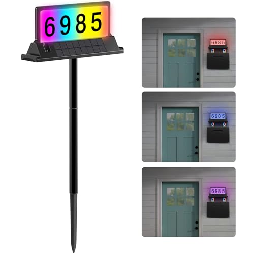 Panneau d'adresse solaire double face pour ne plus rater aucune livraison