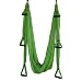 E EVERKING Yoga Swing Aerial Yoga Sling Strong Yoga Hammock Inversion Tool for Air Yoga Exercises Kit Set Included 2 Extensions Straps and Carabiners (Green-A)