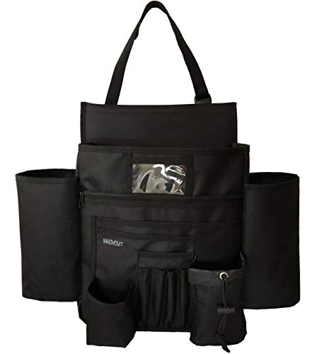 Innovout Car Front Seat Organizer with Large Pockets (20?X16?) - Multi-Purpose Organizer - Heavy Duty - Easy Reach - Perfect for Business Commuters and Law Enforcement/Police Officers