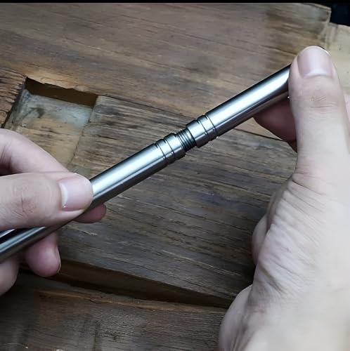 Image of Wizbiz Slim Japanese Kiridashi-Style Knife | Engraved Blade with Full Metal Handle & Sheath | Compact EDC Utility Knife for Precision Cutting, Crafting and Gift Use