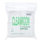 QUARKZMAN Reinraum Wischer 4x4 Doppelter Strick Polyester mit Laser Versiegelter Kante 1004S LE für Labor Elektronik Drucker Maschinen Industrie Pack von 600