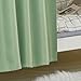 Teanea Heavy-Duty Blackout Bottom Bunk Bed Curtains Privacy Canopy Twin Size for Home Dorm, 2 Panels, Green