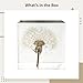 Real Dandelion Specimen Paperweight in Clear Acrylic Cube, 2 X 2 X 2 Inches, Preserved Nature Art for Desk Display