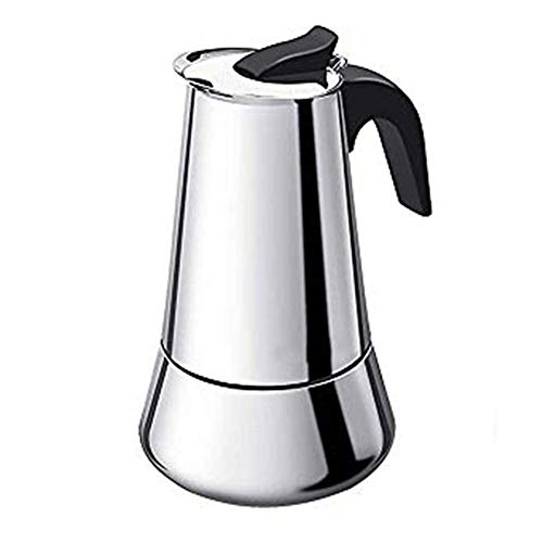 ml Moka-Topf mit Espressomaschine, wärmeisolierter C-Griff, verdickte Wand, 6-Tassen-Perkolator nach Italienischer Art, für Induktionsherd