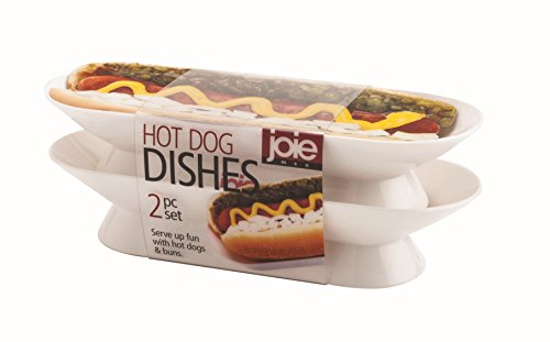 Joie 31900 – Set für Hotdogs, Kunststoff, 19,70 X 7,60 x 7 cm, weiß