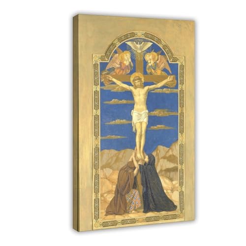 Impression sur toile The Crucifixion Mowbray cadre suspendu salon texturé 40x60 cm