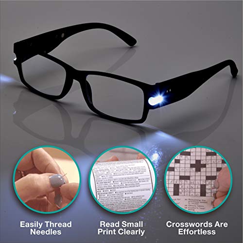 Buy Taikaixin One Power Reader Glasses with Lights,Auto Focus Reading