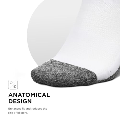 Image of Feetures Elite Light Cushion Mini Crew Sock - Sport Sock with Targeted Compression