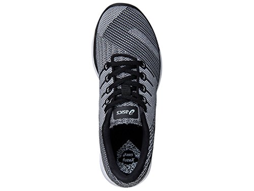 ASICS Men's fuzeX Knit, Carbon/Black/White, 10.5 D4