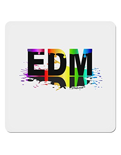 TooLoud Paint EDM 4x4 Square Stickers - 4 Pieces Stickers for Laptop, Water Bottles, Bumper,Computer, Phone, Decals