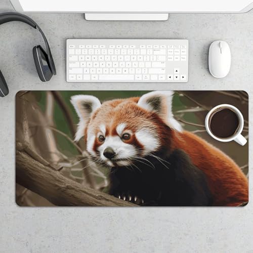 Protector para Escritorio Grande con Panda Rojo y Base Antideslizante miniatura 5