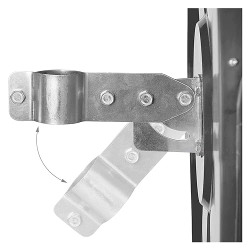 Miroir de circulation convexe extérieur 80cm avec support mural