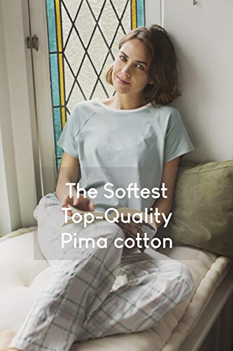 Incredibly Soft Pima Cotton Women's Pajamas Set - Short Sleeve Set3
