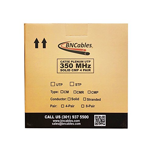 Cable de red CAT5e CMP UTP 1000 pies 24AWG 4 pares miniatura 6