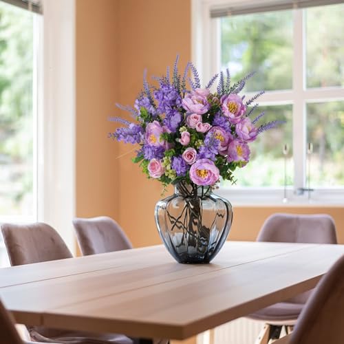HUAESIN-Artificial-Flowers-Silk-Rose-Peony-Bouqets-Purple-Faux-Flowers-Indoor-Spring-Silk-Floral-Arrangements-for-Home-Table-Centerpieces-Wedding-Outdoor-Decorations HUAESIN Artificial Flowers Silk Rose Peony Bouqets Purple Faux Flowers Indoor Spring Silk Floral Arrangements for Home Table Centerpieces Wedding Outdoor Decorations