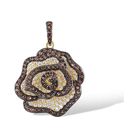 Santuzza 925 Silver Brown Gemstone Pendant Cover