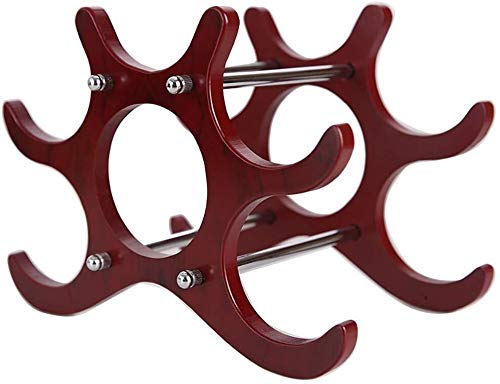 Soporte de madera para 6 botellas de vino plegable miniatura 4