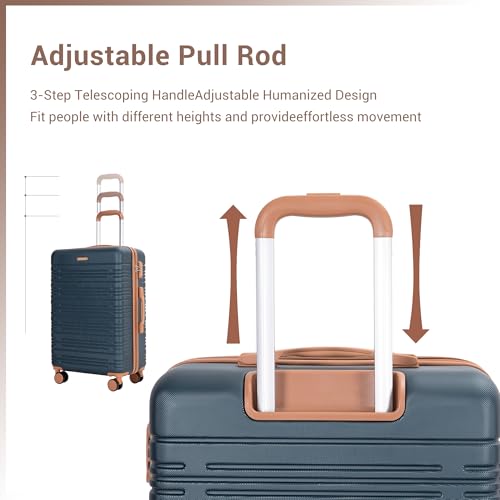 Image of 6-Piece Hardcase Luggage Sets 16 inch20 inch24 inch28 inch | Suitcases with Double Spinner Wheels,TSA Lock,Underseat Duffel Bag
