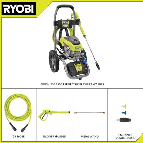 Image of RYOBI 2500 PSI 1.2 GPM High Performance Cold Water Electric Pressure Washer