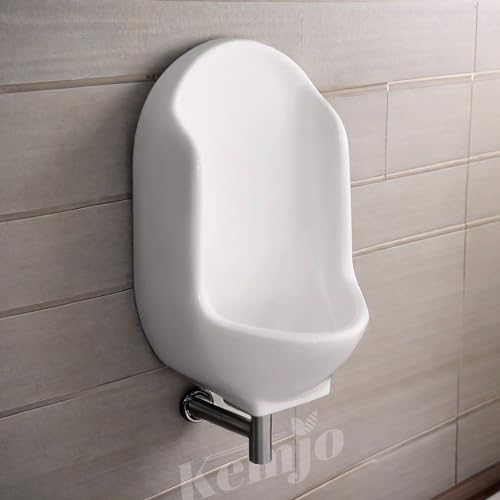 Image of Ceramic White Urinal for Bathroom | 12.99 x 14.56 x 24.40 Inch | WT-Large Urinal