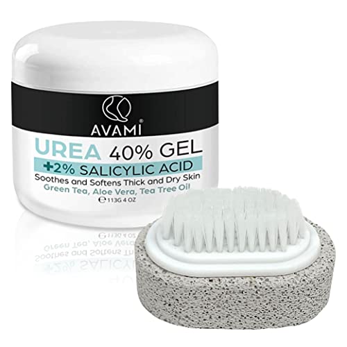 Urea Gel 40 Percent, High Potency Foot Repair Gel, Cracked Heel Treatment With Urea