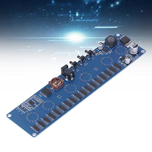 Nixie Tube Clock DIY Kit Multi Color DC12V 1A IN14 Glowing Tube Clock Bausatz 12 24 Stunden Anzeige